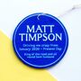 Personalised Blue Plaque Car Air Freshener, thumbnail 5 of 5