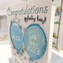 Personalised Balloons Baby Twins New Grandparents Card, thumbnail 9 of 10