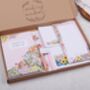 Personalised Pink Floral Desk Stationery Gift Box, thumbnail 1 of 7