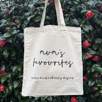 Favourite Things Cotton Tote Bag, 3 of 7