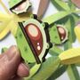 Colourful Wooden Conker Brooch, Autumn Gift, thumbnail 4 of 5