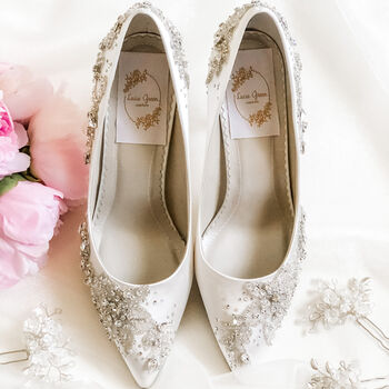 Cinders Crystal Encrusted Court Shoes, 2 of 4