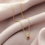 Thread Through Birthstone Charm Necklace, thumbnail 1 of 7