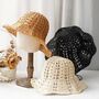 Angelina Cream St Tropez Corset Straw Beach Hat, thumbnail 3 of 5