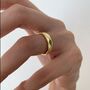 Hammered Ring In Sterling Silver And Gold Plated, thumbnail 1 of 6