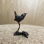 Miniature Bronze Wren Sculpture 8th Anniversary Gift, thumbnail 5 of 12