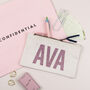 Personalised Glitter Name Pencil Case, thumbnail 4 of 5
