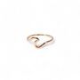 Wave Rings, Rose Or Gold Vermeil On 925 Silver, thumbnail 4 of 8