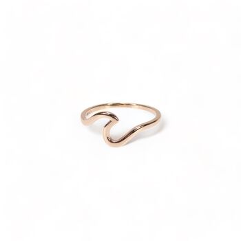 Wave Rings, Rose Or Gold Vermeil On 925 Silver, 4 of 8