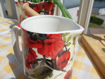 Small Jug In Poppy Chintz Design, 7 of 8