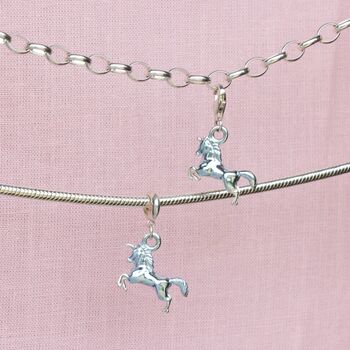 Sterling Silver Unicorn Charm, 2 of 8
