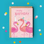 Flamingo Birthday Card, thumbnail 1 of 3