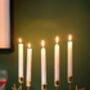 Three Arms Metal Candlestick Taper Candle Holder Stand, thumbnail 3 of 7