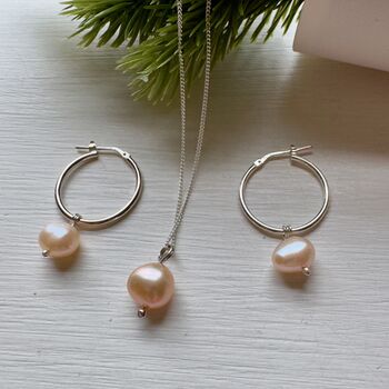 Pearl Necklace And Earrings Set, 4 of 7