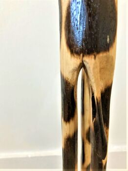 Hand Carved Wood Giraffe Sculpture Painted Ornament 80cm, 2 of 4