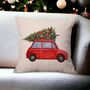 Driving Home For Christmas Cushion Cover, thumbnail 3 of 6