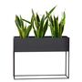 Black Very Long Metal Planter On Stand, thumbnail 9 of 11