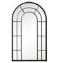 Canet Black Tall Rounded Arch Mirror, thumbnail 2 of 5