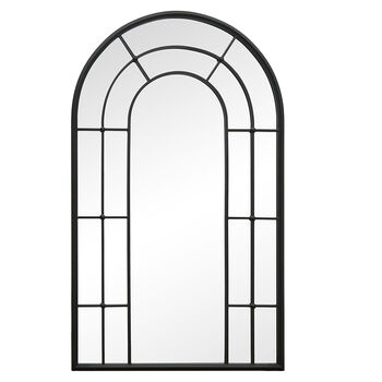 Canet Black Tall Rounded Arch Mirror, 2 of 5