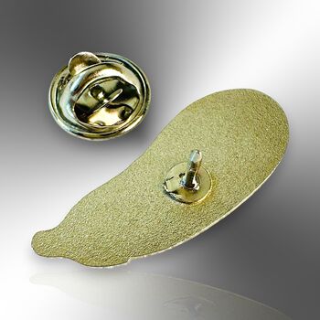 Small Don't Be A Dick Eggplant Enamel Pin, 6 of 8