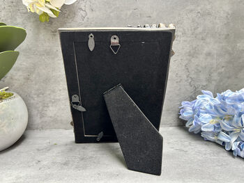 Floral Black And Gold Aged Photo Frame Freestanding 6x4, 8 of 10