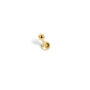 14 Carat Solid Gold Sphere Labret Stud Earring, thumbnail 2 of 7
