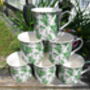 Set Of Six China Palace Mugs In Lily Of The Valley Design, thumbnail 3 of 7