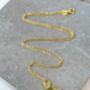 Peridot Gold Vermeil Necklace August Birthstone Gift, thumbnail 3 of 3