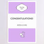 Personalised Congratulations Engagement Stripe Card, thumbnail 2 of 6