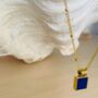 The Dawny Square Blue Lapis Necklace, thumbnail 4 of 6