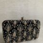Black Velvet Handcrafted Clutch Bag, thumbnail 1 of 10