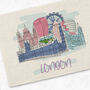 Personalised London Skyline Placemat, thumbnail 5 of 5