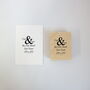 Personalised Ampersand Address Rubber Stamp, thumbnail 4 of 8