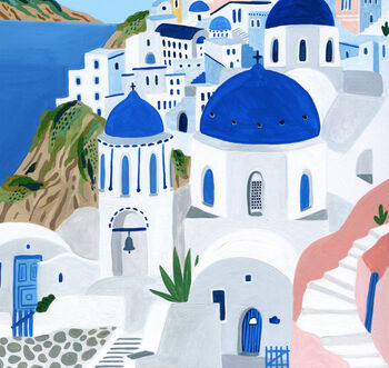 Santorini, Greece Travel Art Print, 7 of 7