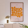 Negroni Print | Cocktail Poster | Wall Art | A5 A4 A3 | Bold | Typographic | Drink | Bar | Print | Groovy |, thumbnail 2 of 9
