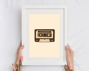 Taylor Swift Fearless Inspired Cassette Print, 2 of 5