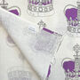 Personalised Crown Design Linen Tea Towel, thumbnail 5 of 5