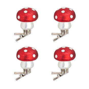 Christmas Clip On Mushroom Decoration Set, 2 of 4