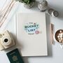 The Bucket List Book Adventure Travel Journal Cream, thumbnail 1 of 12