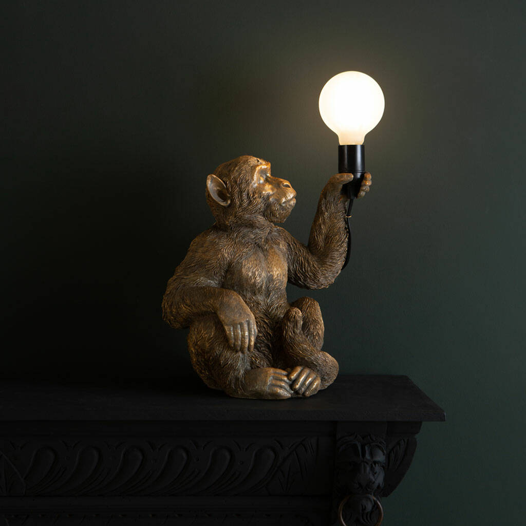 Sitting Monkey Lamp By Dowsing &amp; Reynolds