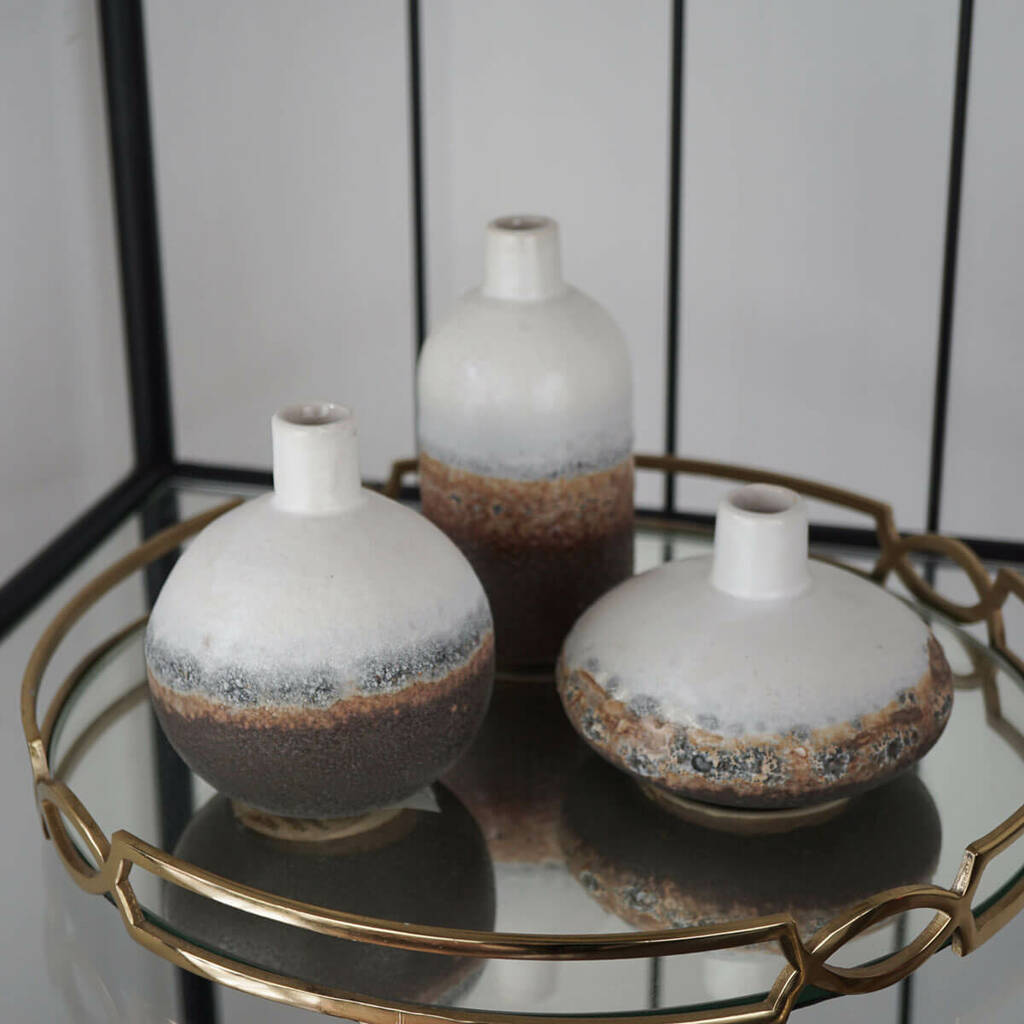 natural stone vases set of three by nikita by niki