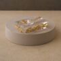 Hadnmade Glass Cigar Ashtray With Gold Leaf Detail, thumbnail 4 of 7