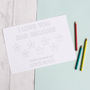 Personalised Children’s Colour In I Love Daddy Print, thumbnail 10 of 11