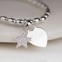 Personalised Children's Silver Star Charm Bracelet, thumbnail 1 of 6