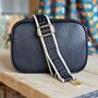 Single Zip Cross Body Bag In Black, thumbnail 1 of 2