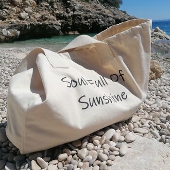 Canvas Tote Bag 'Soul Full Of Sunshine', 2 of 4