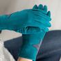 Star Faux Suede Gloves, thumbnail 3 of 8