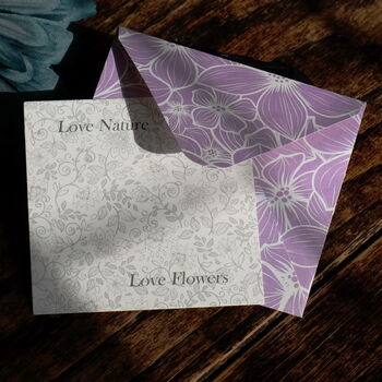 Lavender Flower Purple Drop Earrings, 6 of 6