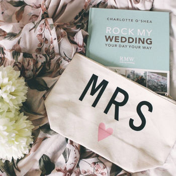 'Mrs' Make Up Bag Wedding Gift, 4 of 6