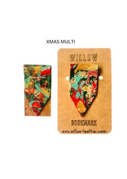 Personalised Marbled Leather Bookmark, 12 of 12